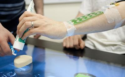 The M-Mark sleeve helps stroke reco